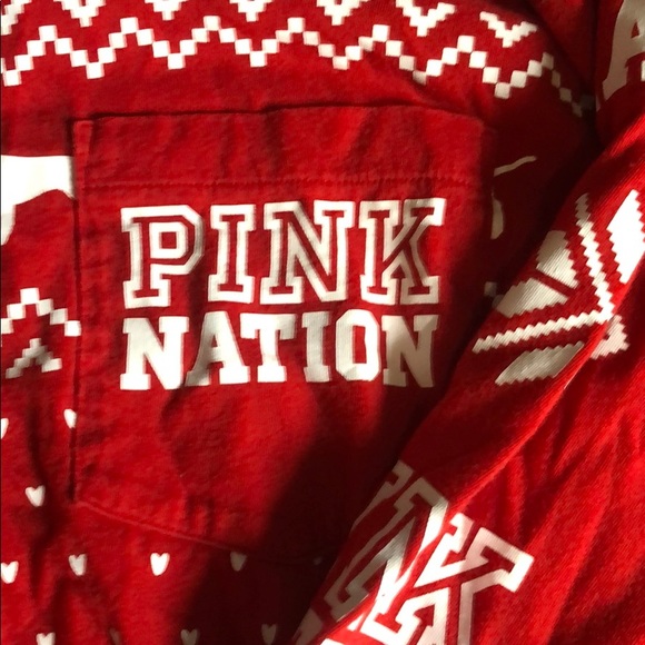 Victorias Secret PINK holiday shirt - Picture 2 of 3